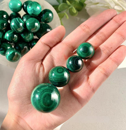 Mini Sphère en Malachite