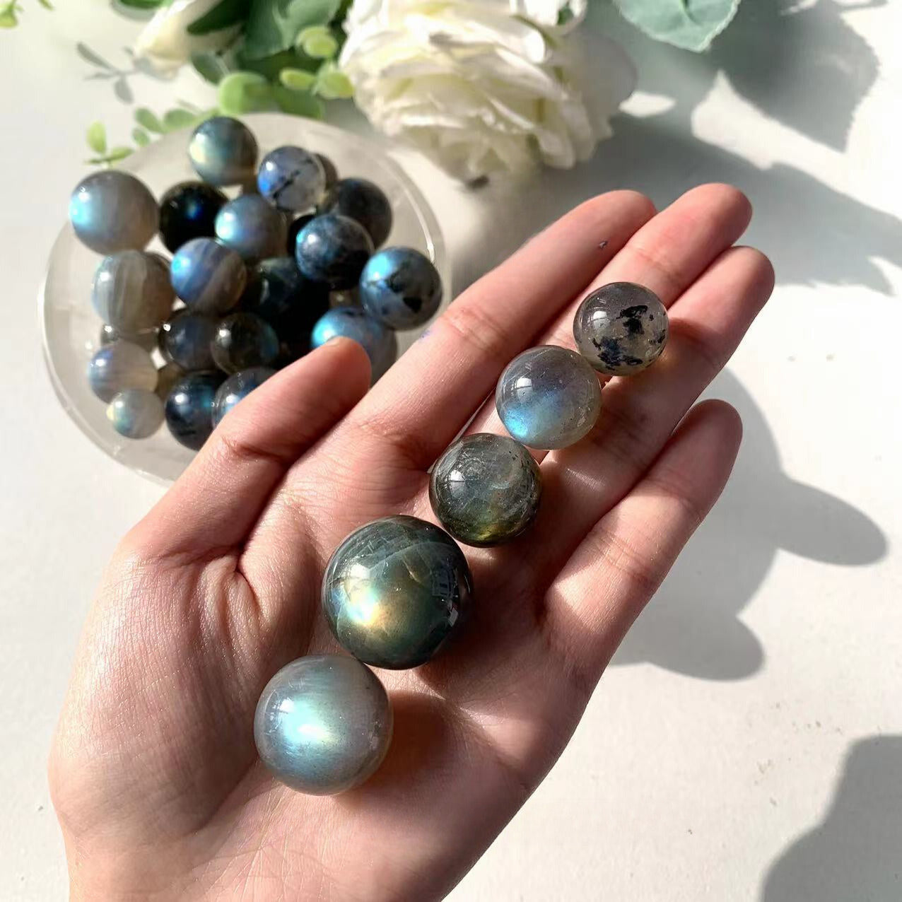 Mini Sphère en Labradorite