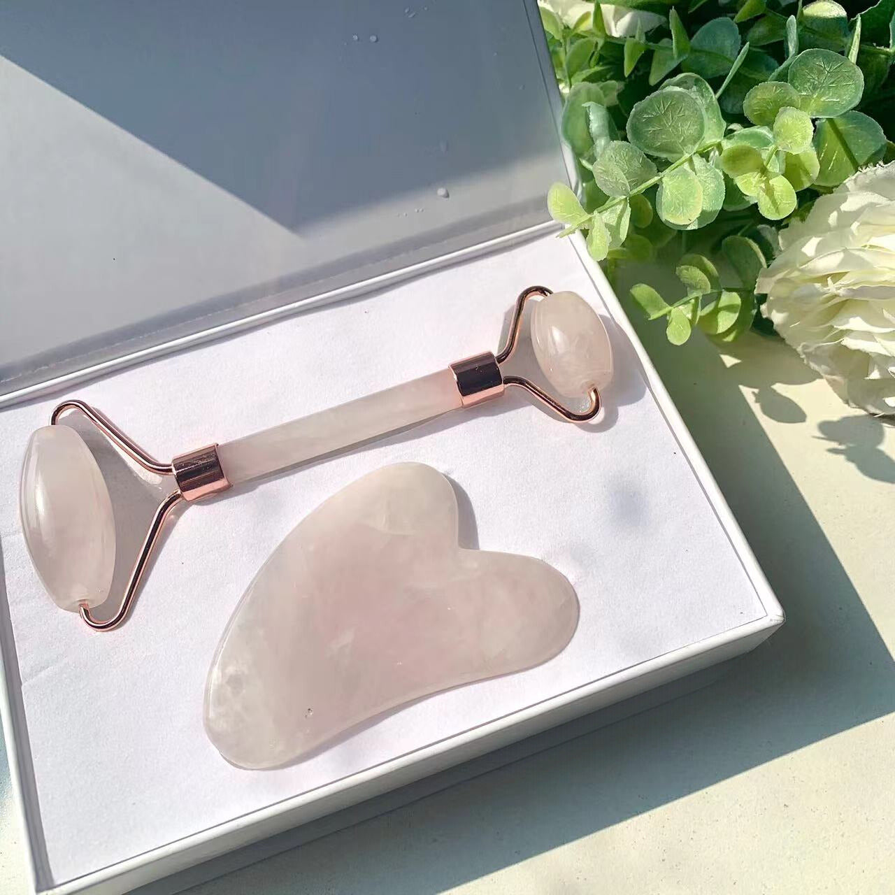 Coffret Cadeau Massage en Quartz Rose