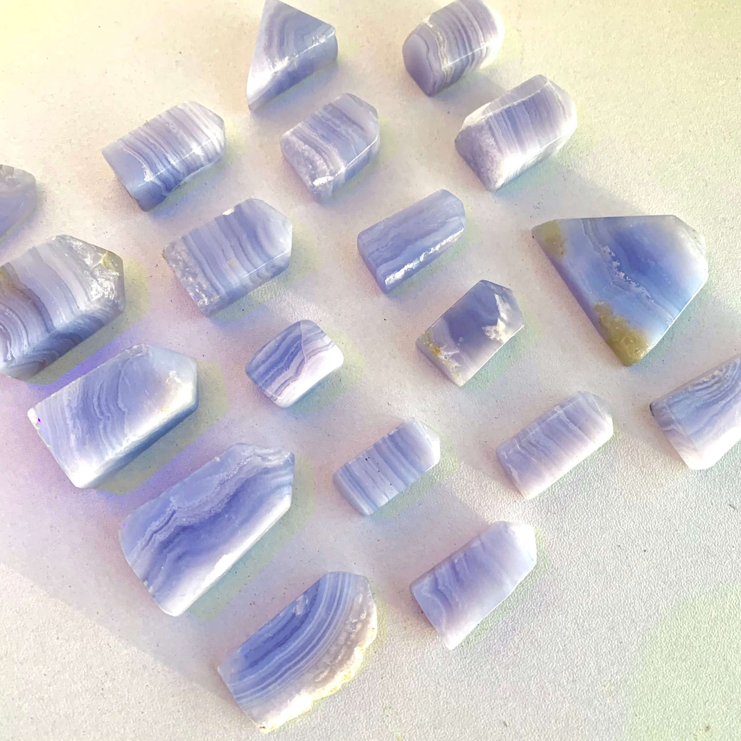 Mini Tour en Agate Dentelle Bleue