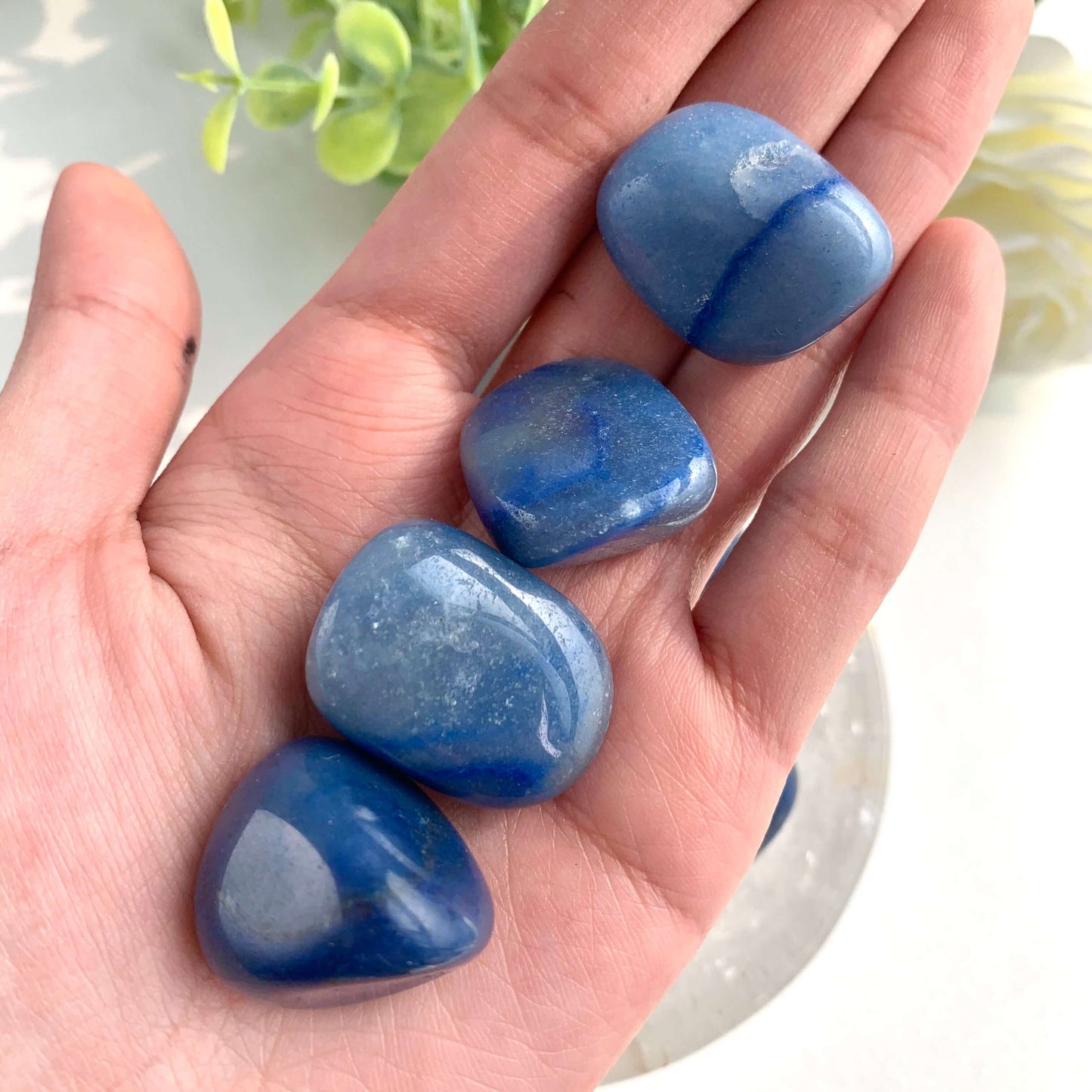 Galets d'Aventurine Bleue