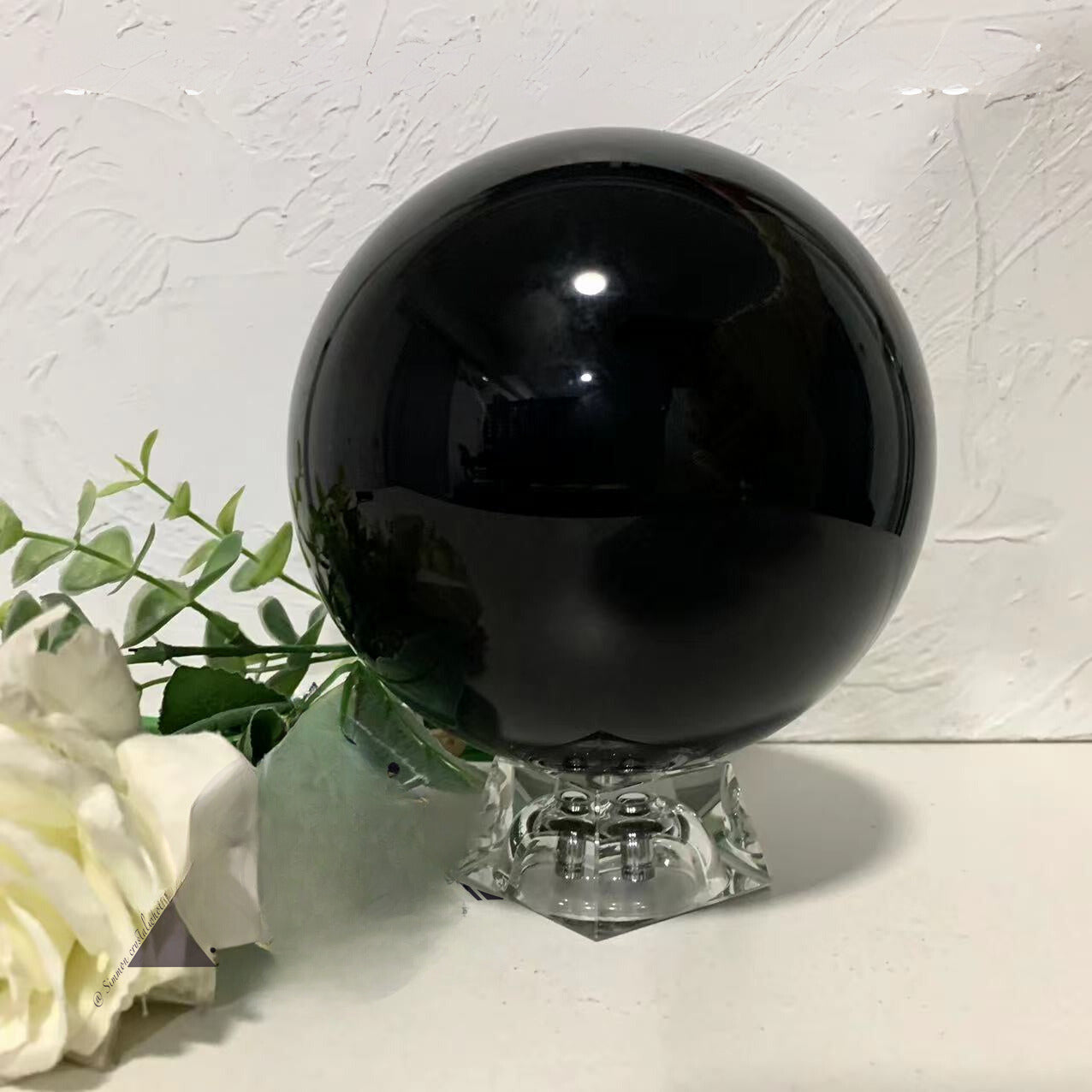 Sphère en Obsidienne Noire