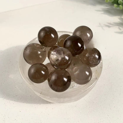 Mini Sphère en Quartz Fumé