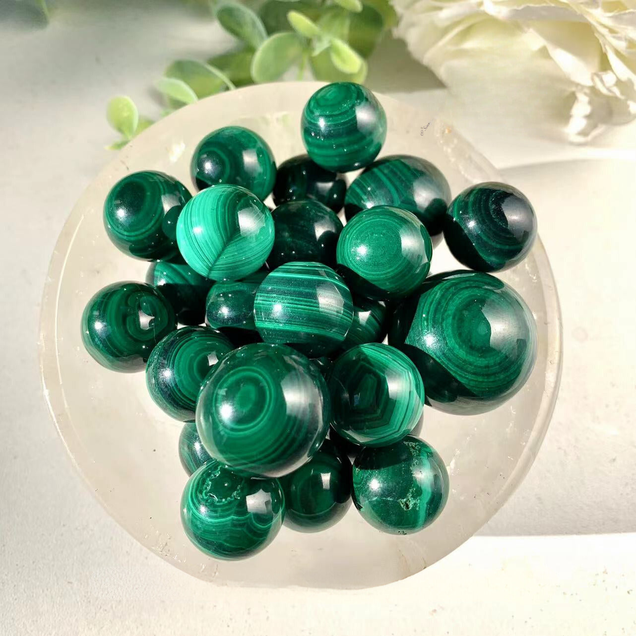 Mini Sphère en Malachite